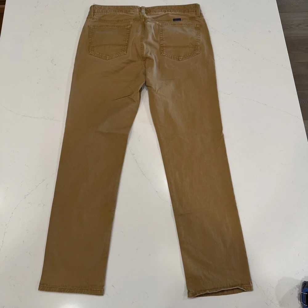 Untuckit Men’s Don Santiago Straight Leg 5 Pocket Pant Khaki 34x32